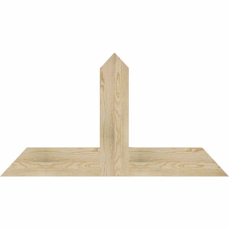 Ekena Millwork Portland Rough Sawn Timber Gable Bracket, Douglas Fir, 48"W x 26"H x 2"D x 6"F, 13/12 Pitch GBW048X26X0206POR00RDF